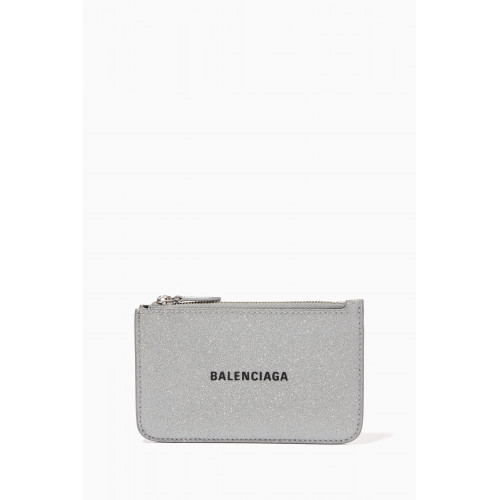 Balenciaga - Cash Long Coin & Card Holder in Glitter Fabric