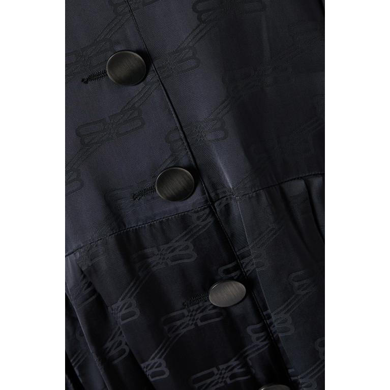 Balenciaga - BB Monogram Oversized Midi Dress in Viscose