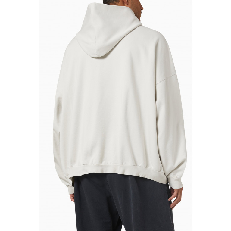 Balenciaga - Logo Large Fit Hoodie in Cotton Fleece