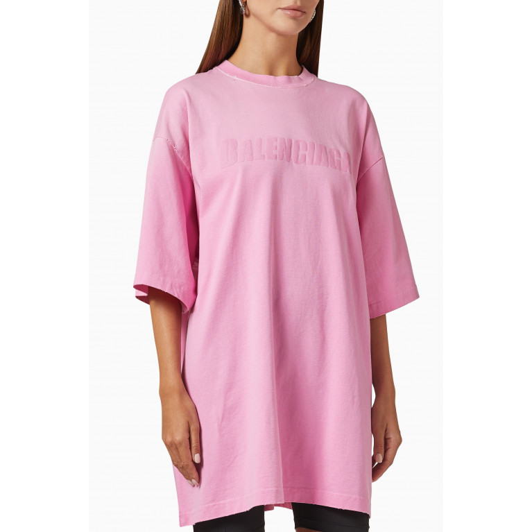 Balenciaga - Logo-print Boxy T-shirt in Cotton-jersey