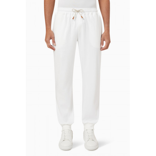 NASS - Drawstring Sweatpants in Fleece White