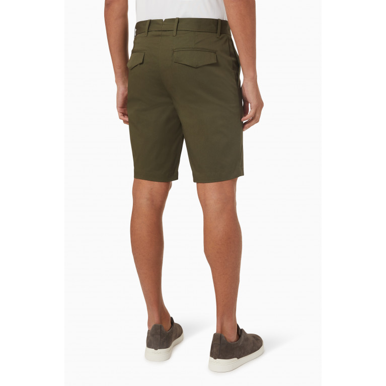 NASS - Stretch Bermuda Shorts in Cotton Green