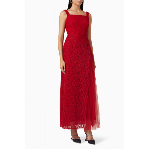 NASS - Dress in Lace & Tulle Red
