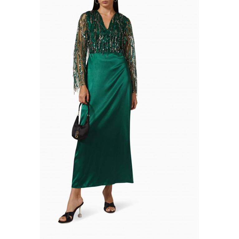 NASS - Embellished Dress in Sequin Tulle & Satin