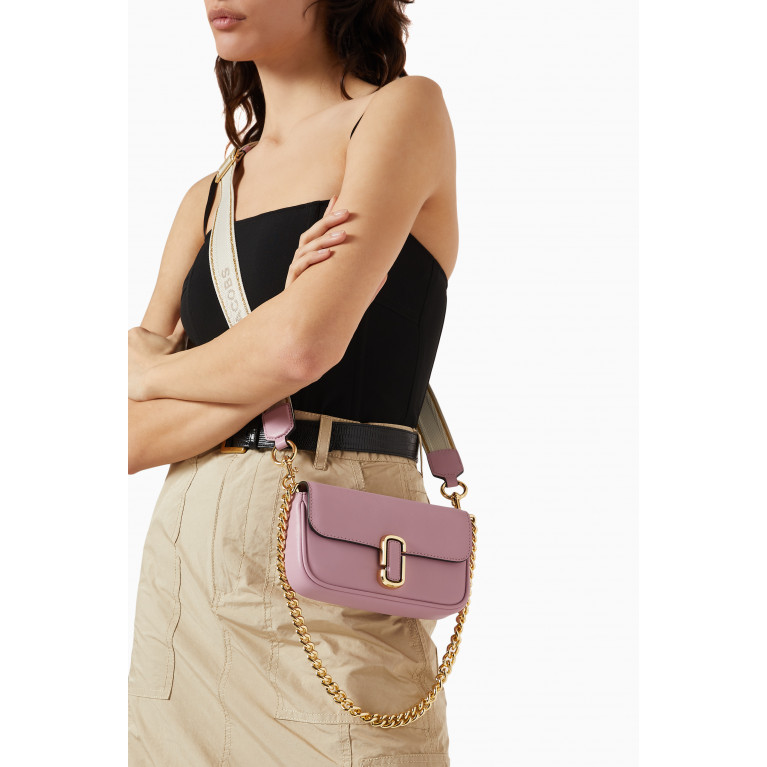 Marc Jacobs - The J Marc Mini Shoulder Bag in Leather Pink
