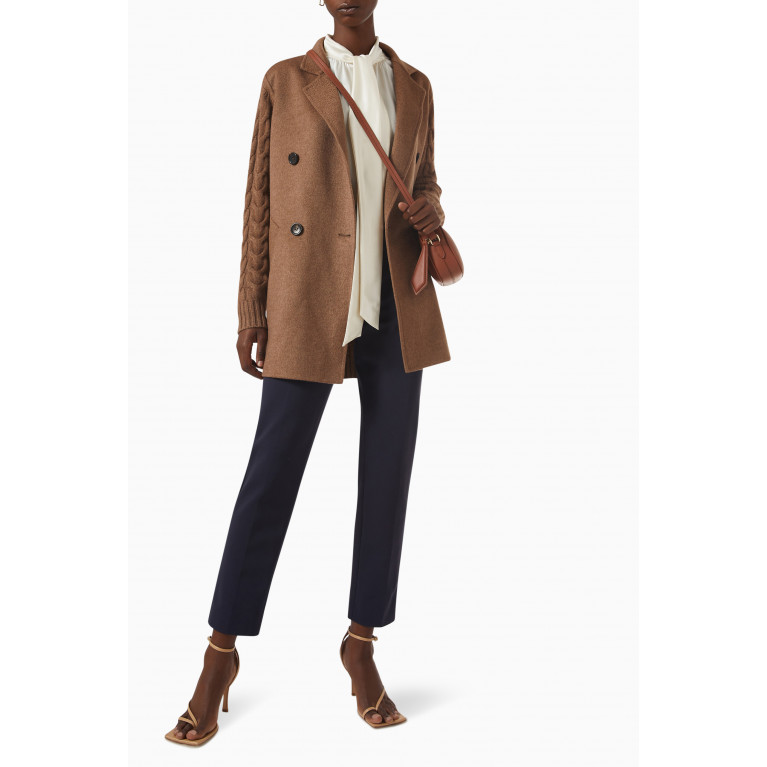Max Mara - Satrapo Knitted Coat in Wool & Cashmere-blend