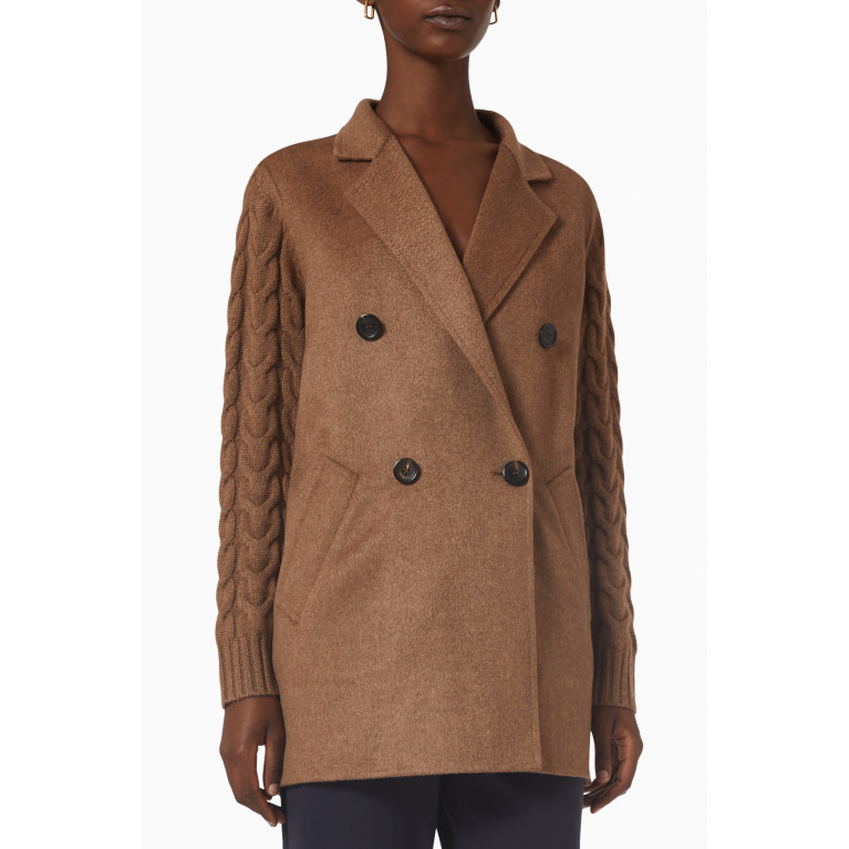 Max Mara - Satrapo Knitted Coat in Wool & Cashmere-blend