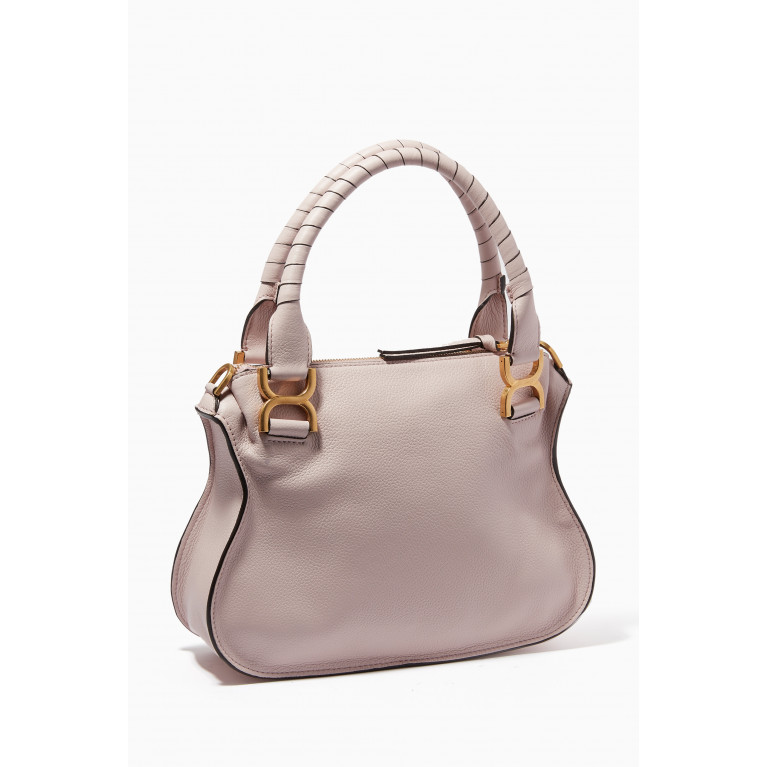 Chloé - Small Marcie Shoulder Bag in Leather Purple