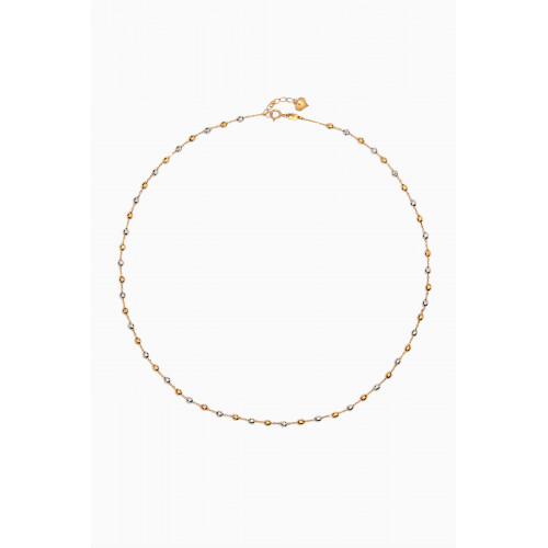 Damas - Lydia Two-tone Bead Necklace in 18kt Yellow Gold