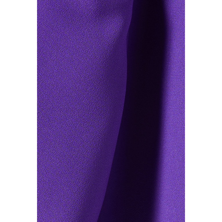 Monot - High Slit Gown in Crepe Purple