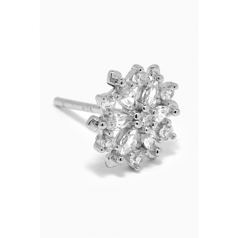 The Jewels Jar - Keya Stud Earrings in Sterling Silver