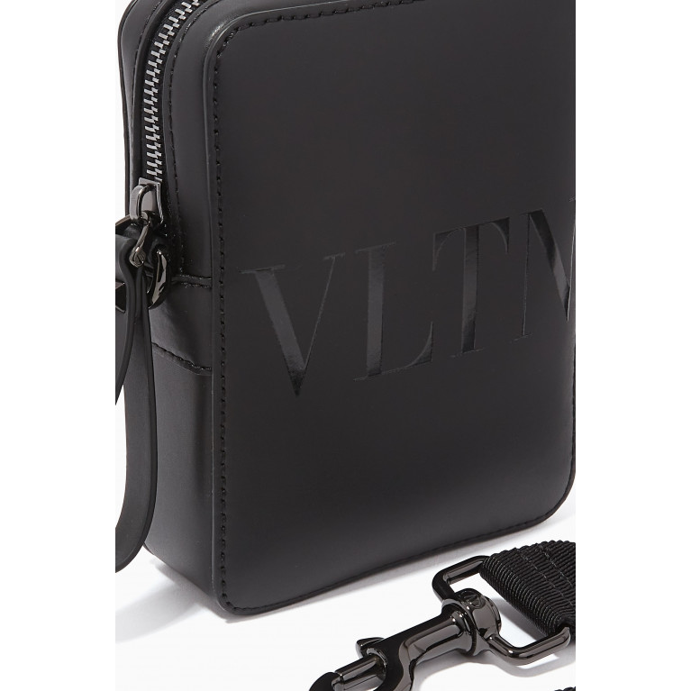 Valentino - Small VLTN Crossbody Bag in Leather