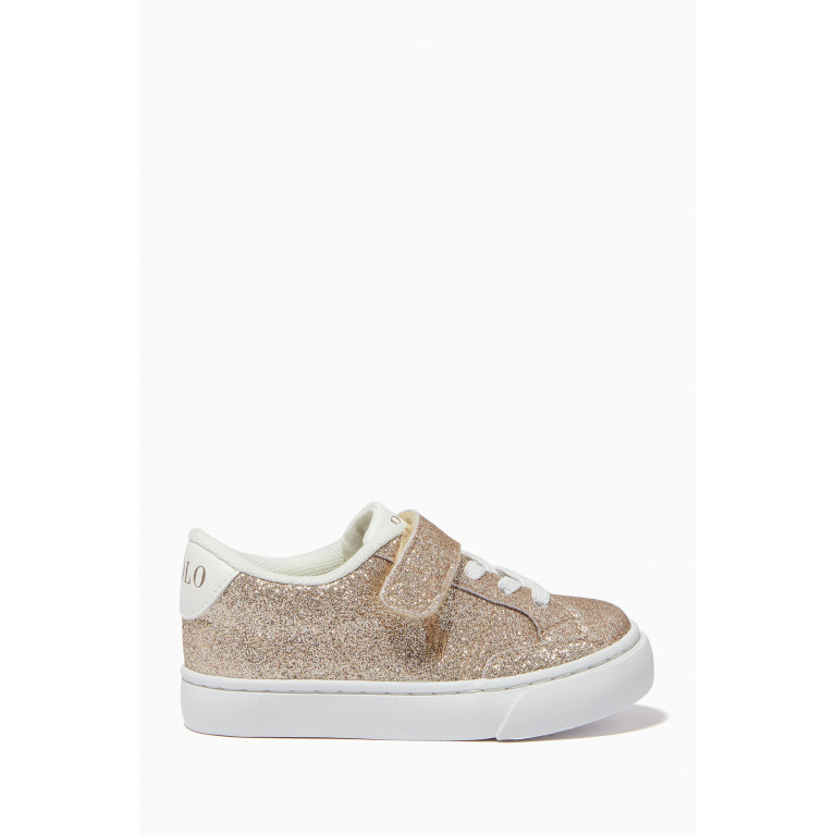 Polo Ralph Lauren - Theron IV Glitter Sneakers in Faux Leather