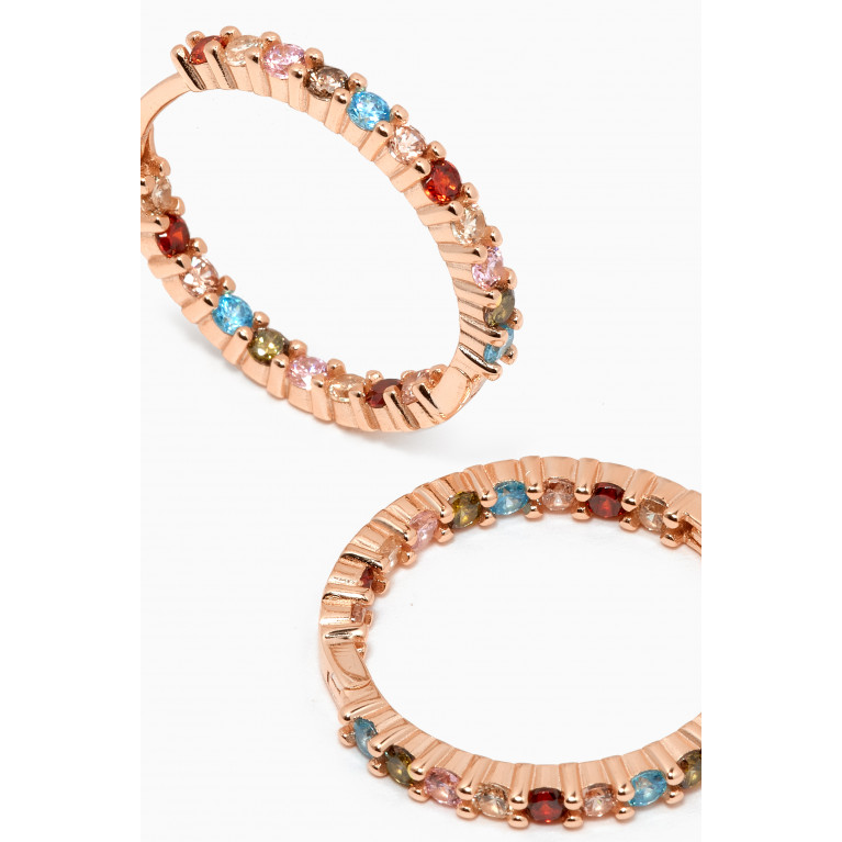 The Jewels Jar - Alana Hoops in Rose Gold-plated Sterling Silver