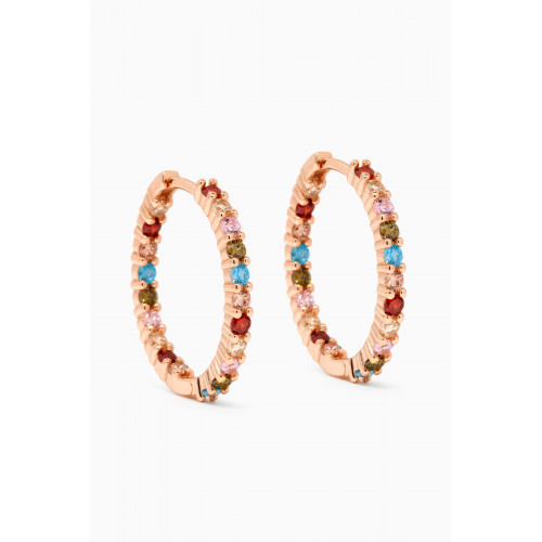 The Jewels Jar - Alana Hoops in Rose Gold-plated Sterling Silver