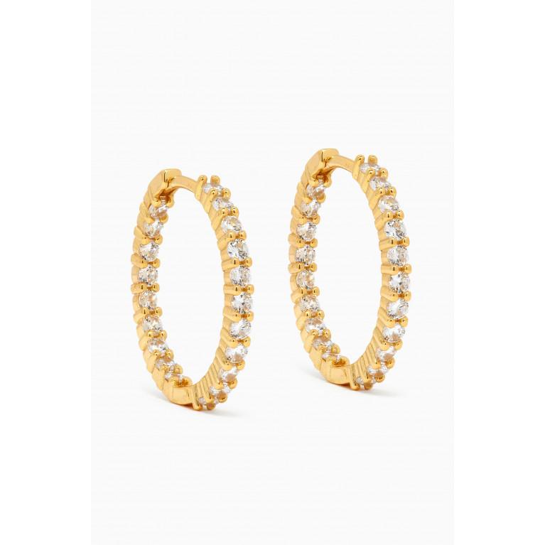 The Jewels Jar - Nora Hoops in 18kt Gold-plated Sterling Silver