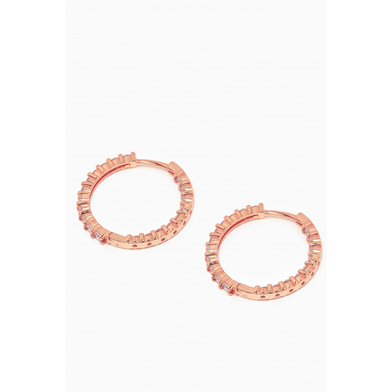 The Jewels Jar - Nora Hoops in 18kt Rose Gold-plated Silver