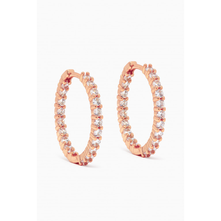 The Jewels Jar - Nora Hoops in 18kt Rose Gold-plated Silver