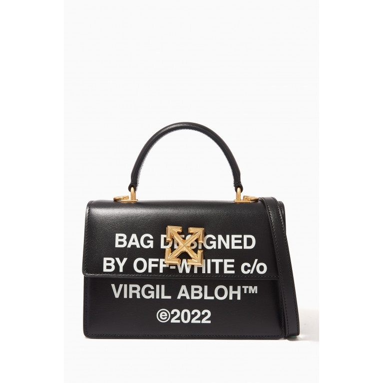 Off-White - Jitney 1.4 Met Quote Top-handle Bag in Calf Leather