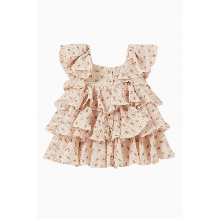 Poca & Poca - Dotted Ruffled Dress