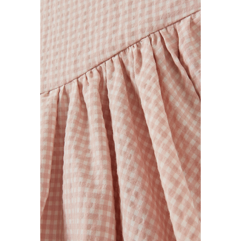 Poca & Poca - Ruffled Asymmetric Dress in Cotton