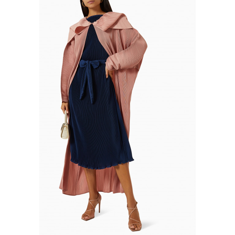 Eleven Eleven Fashion - Lily Abaya & Inner Dress Set Pink