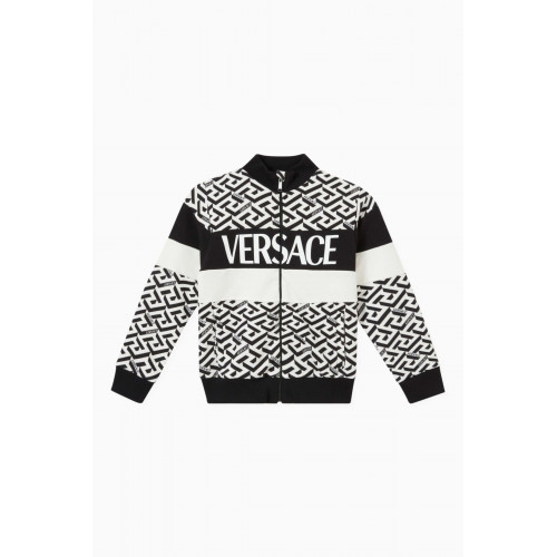 Versace - La Greca Logo Sweatshirt in Cotton