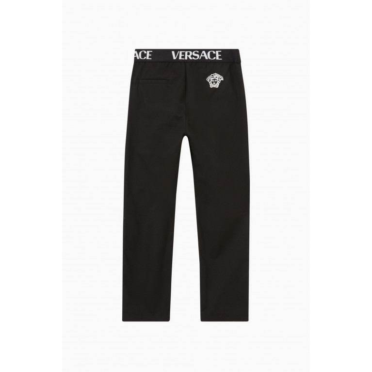 Versace - Medusa Logo Pants in Cotton