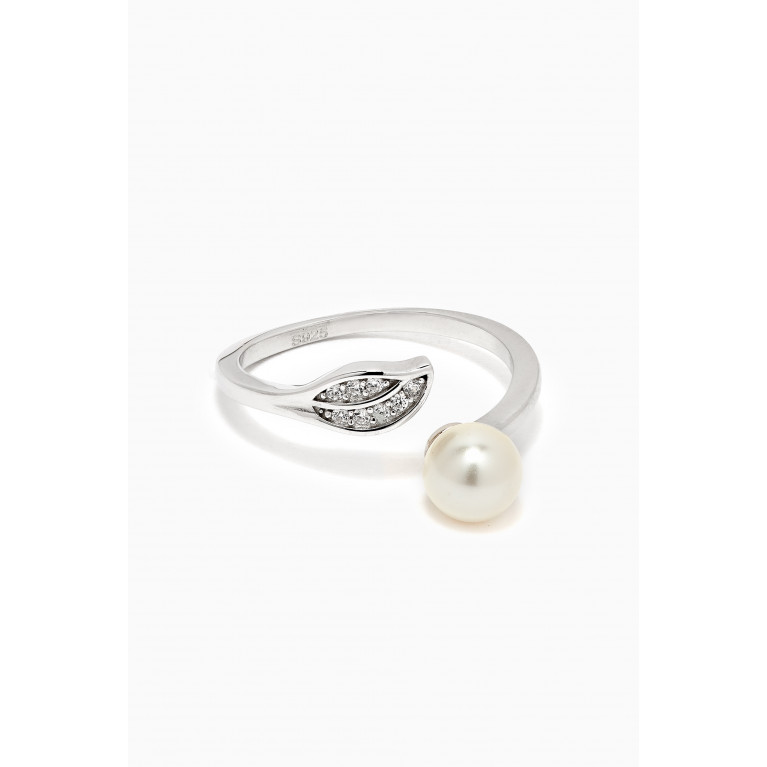 The Jewels Jar - Bianca Pearl Ring in Sterling Silver