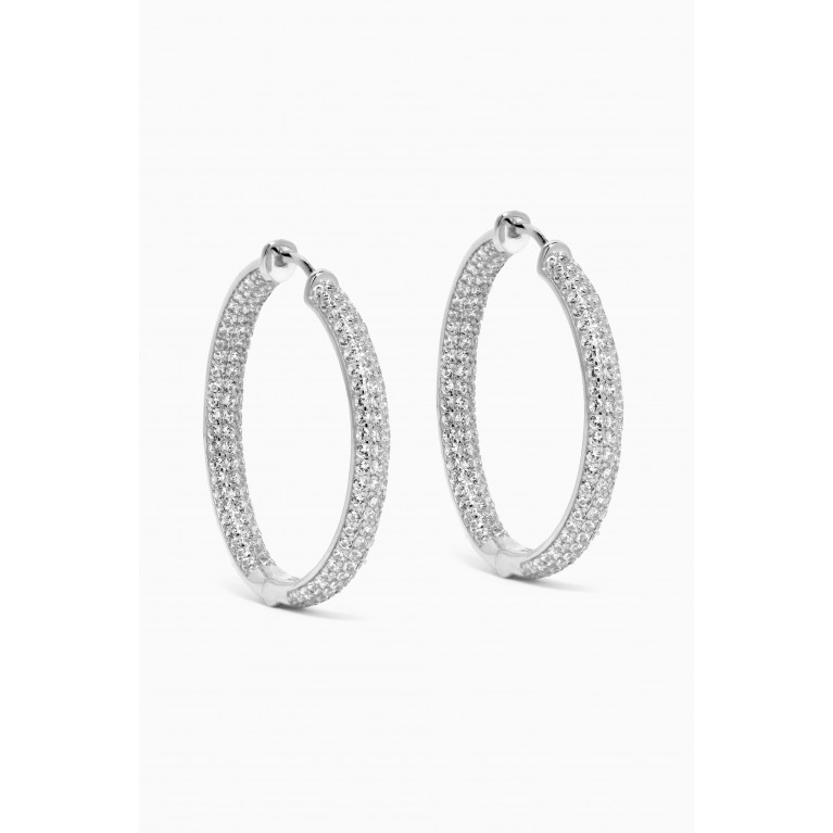 The Jewels Jar - Siya Hoop Earrings in Sterling Silver