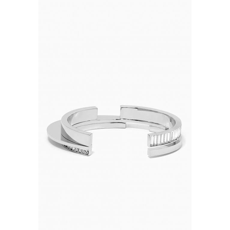 Saint Laurent - Cosmic Rhinestone Cuff Bracelet in Metal