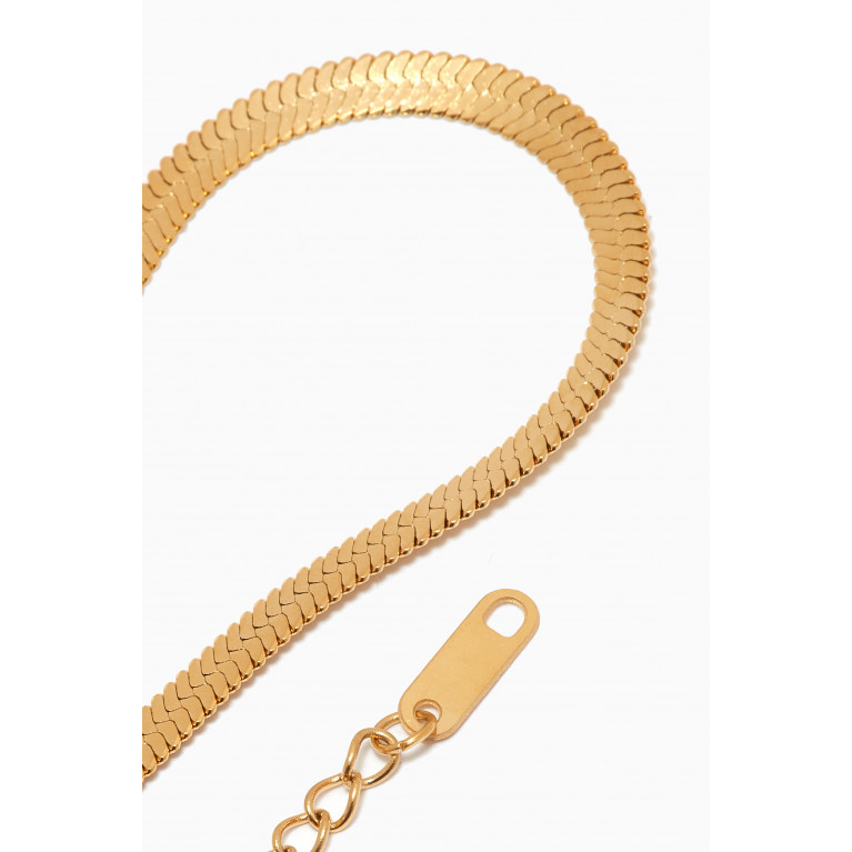The Jewels Jar - Raia Waterproof Bracelet in 18kt Gold-plated Stainless Steel