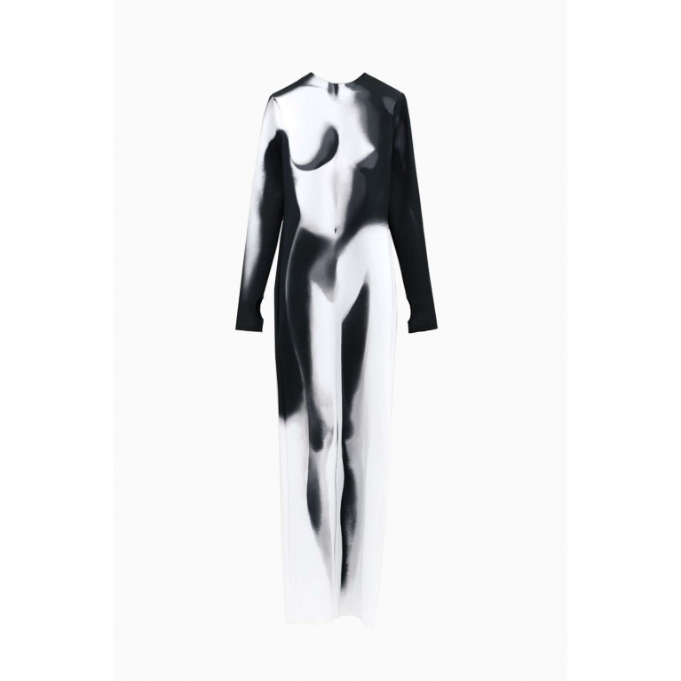 Balmain - Body-print Maxi Dress in Jersey