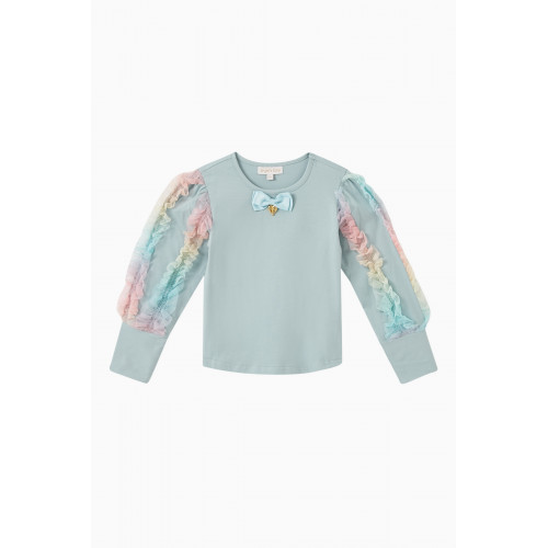 Angel's Face - Harlie Ruffle Top in Cotton-jersey