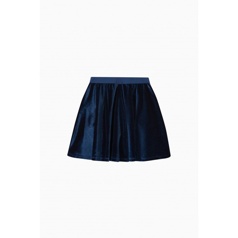 Angel's Face - Bryony Logo Skirt in Velvet Blue
