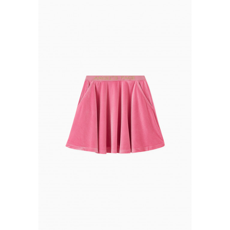 Angel's Face - Bryony Logo Skirt in Velvet Pink