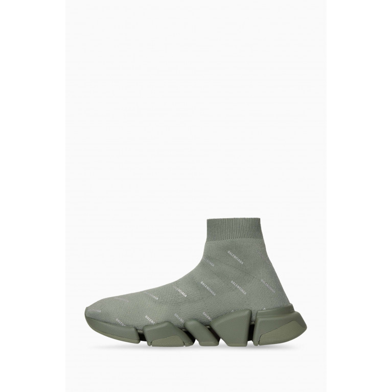 Balenciaga - Speed 2.0 Trainers in Technical Knit Green