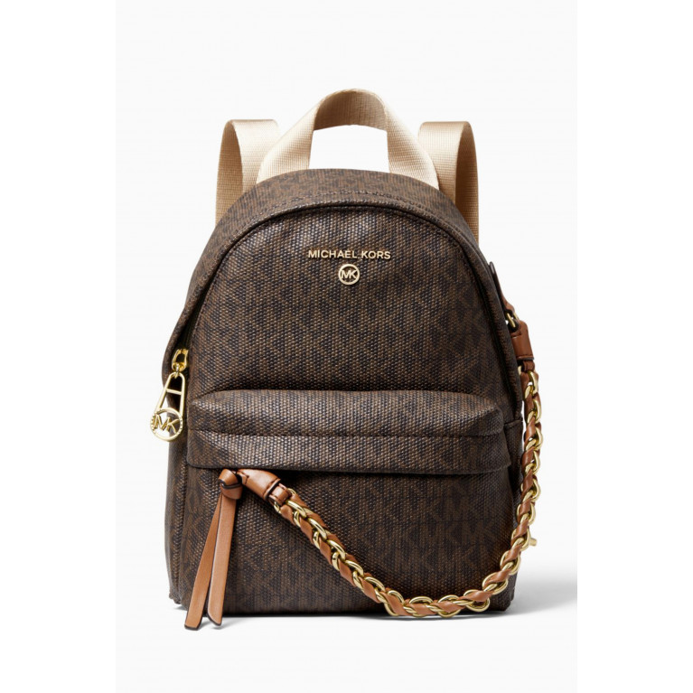 MICHAEL KORS - Extra Small Slater Backpack in Coated-canvas