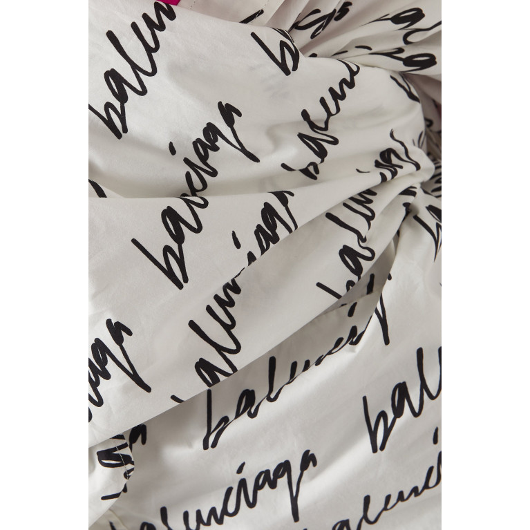 Balenciaga - Logo Wrap-front Mini Dress in Viscose