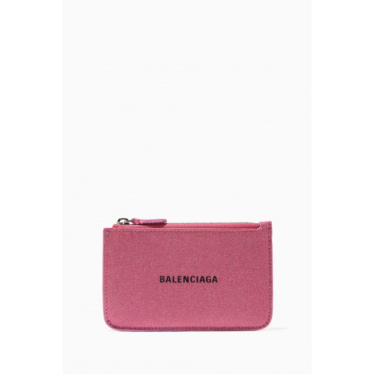 Balenciaga - Cash Long Coin & Card Holder in Glitter-fabric