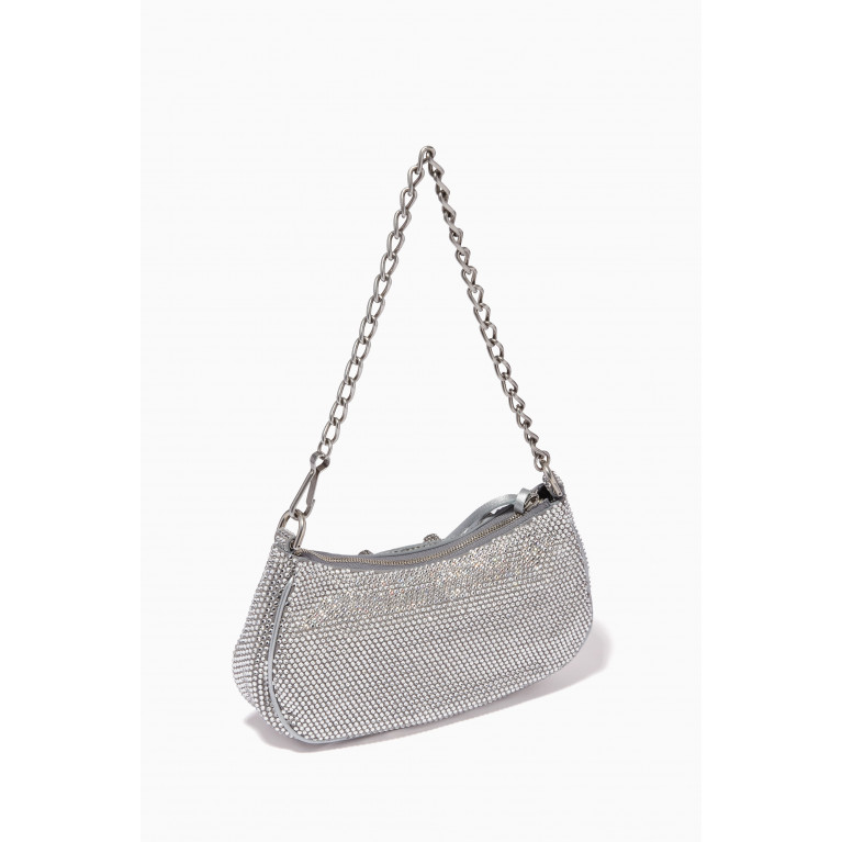 Balenciaga - Mini Le Cagole Embellished Shoulder Bag in Suede & Nappa