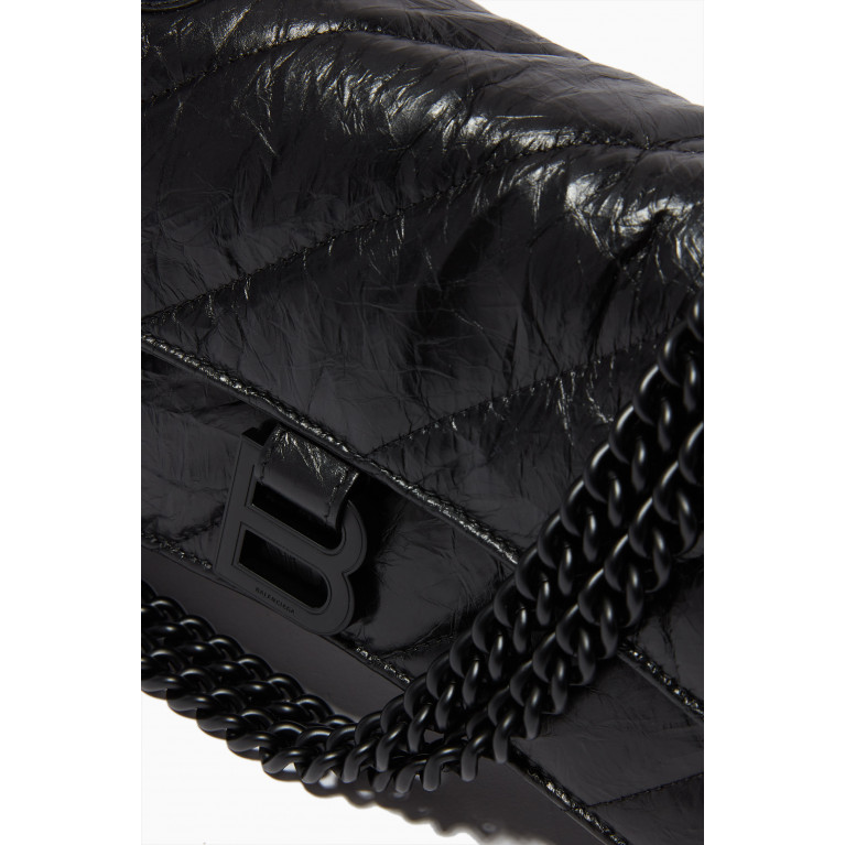 Balenciaga - Small Crush Chain Shoulder Bag in Leather