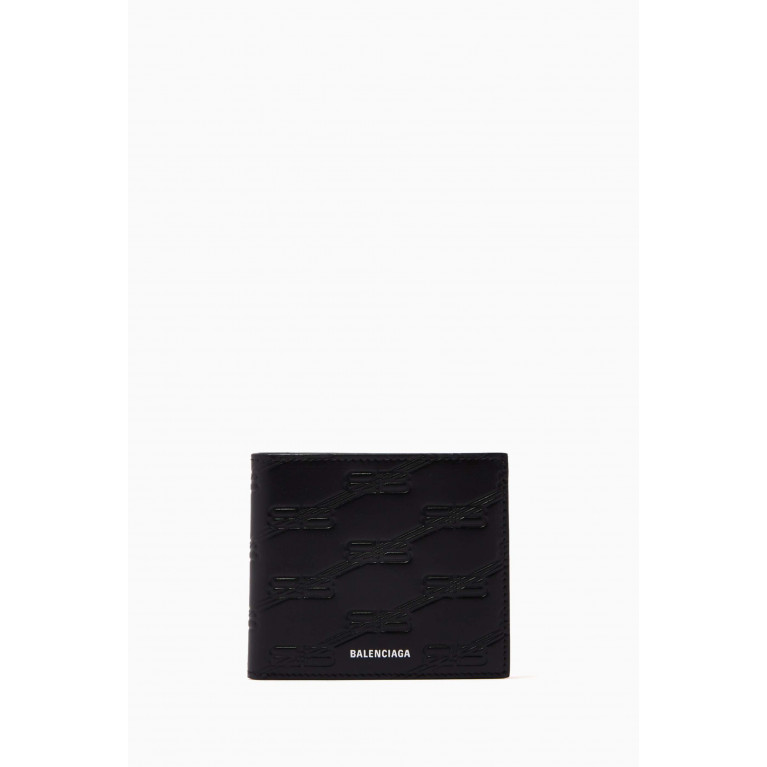 Balenciaga - Cash Square Folded Wallet in BB Monogram Leather