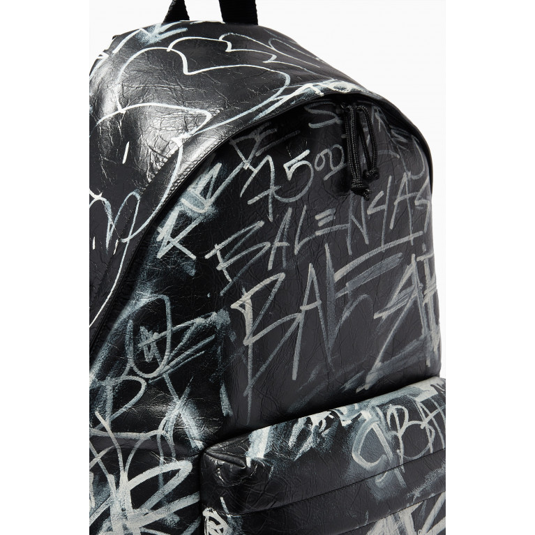 Balenciaga - Explorer Backpack in Graffiti-printed Arena Lambskin