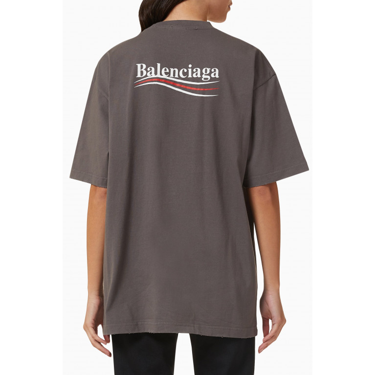 Balenciaga - Political Campaign Large Fit T-shirt in Vintage Jersey