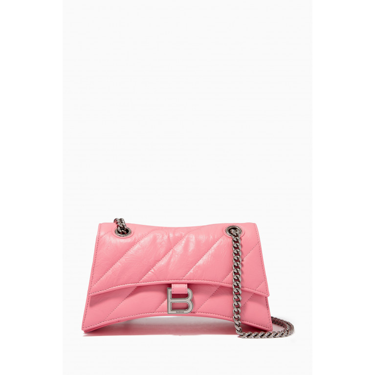 Balenciaga - Small Crush Chain Shoulder Bag in Leather