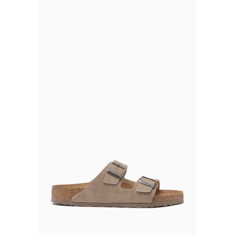 Birkenstock - Arizona Vegan Sandals in Microfibre Grey