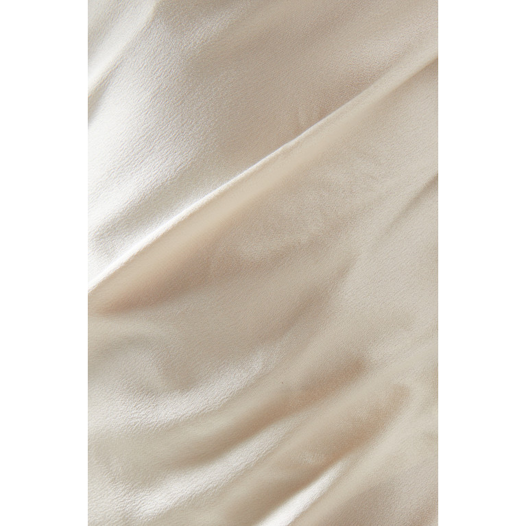 Saint Laurent - Deep V-neck Maxi Dress in Silk