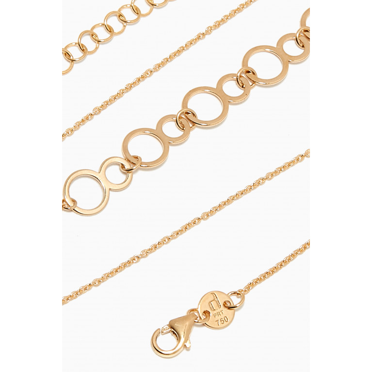 Damas - Galeria Disc Ring Necklace in 18kt Yellow Gold