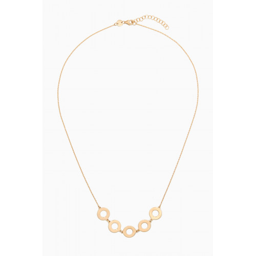 Damas - Galeria Disc Necklace in 18kt Yellow Gold